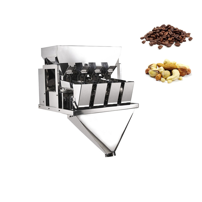 Grain Coffee Beans Oat 4 Head Linear Weigher 10 - 2000g Full Automatic